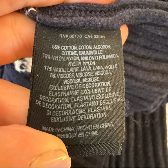 Anthropologie HWR Monogram Emmia Hand Stitched Open Front Cardigan Sweater Med - Picture 9 of 14